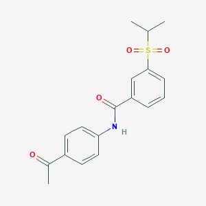 N-(4-acetylphenyl)-3-(isopropylsulfonyl)benzamide