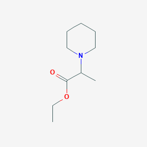 molecular formula C10H19NO2 B2388795 Ethyl 2-piperidin-1-ylpropanoate CAS No. 63909-12-6