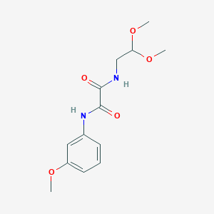 molecular formula C13H18N2O5 B2388841 N1-(2,2-dimethoxyethyl)-N2-(3-methoxyphenyl)oxalamide CAS No. 898358-09-3