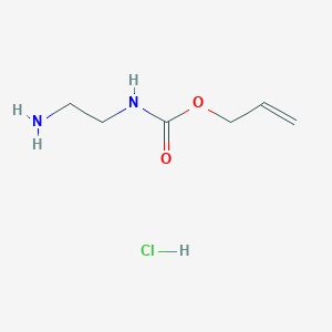 molecular formula C6H13ClN2O2 B2388864 Allyl (2-aminoethyl)carbamate hydrochloride 