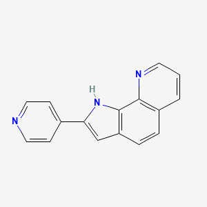 molecular formula C16H11N3 B2388897 2-(4-pyridinyl)-1H-pyrrolo[3,2-h]quinoline CAS No. 260393-88-2