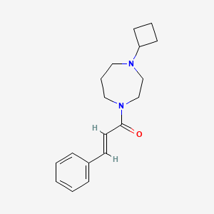 (E)-1-(4-cyclobutyl-1,4-diazepan-1-yl)-3-phenylprop-2-en-1-one