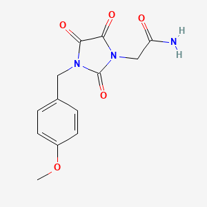 2-[3-(4-Methoxybenzyl)-2,4,5-trioxo-1-imidazolidinyl]acetamide