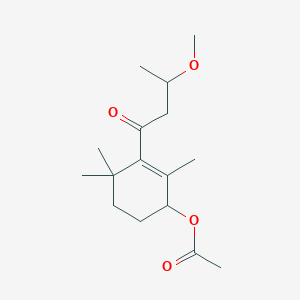1-[3-(Acetyloxy)-2,6,6-trimethyl-1-cyclohexen-1-YL]-3-methoxy-1-butanone