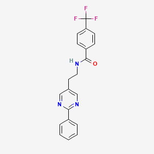 N-(2-(2-phenylpyrimidin-5-yl)ethyl)-4-(trifluoromethyl)benzamide