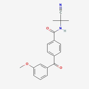 N-(2-Cyanopropan-2-yl)-4-(3-methoxybenzoyl)benzamide