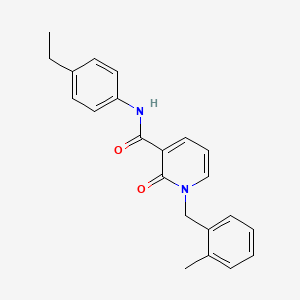 molecular formula C22H22N2O2 B2389059 N-(4-ethylphenyl)-1-(2-methylbenzyl)-2-oxo-1,2-dihydropyridine-3-carboxamide CAS No. 946302-17-6
