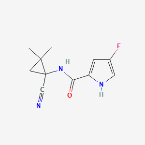 molecular formula C11H12FN3O B2389105 N-(1-cyano-2,2-dimethylcyclopropyl)-4-fluoro-1H-pyrrole-2-carboxamide CAS No. 2093765-04-7