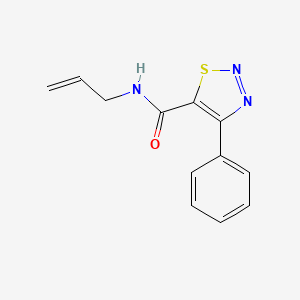 molecular formula C12H11N3OS B2389146 N-allyl-4-phenyl-1,2,3-thiadiazole-5-carboxamide CAS No. 477847-64-6