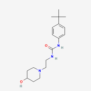 B2389181 1-(4-(Tert-butyl)phenyl)-3-(2-(4-hydroxypiperidin-1-yl)ethyl)urea CAS No. 1797286-74-8