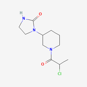 1-[1-(2-Chloropropanoyl)piperidin-3-yl]imidazolidin-2-one