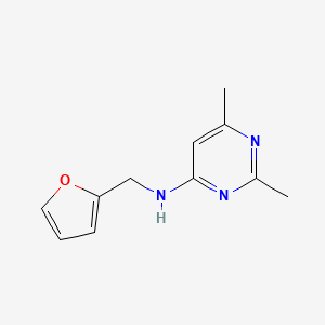 N-(furan-2-ylmethyl)-2,6-dimethylpyrimidin-4-amine