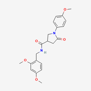 N-(2,4-dimethoxybenzyl)-1-(4-methoxyphenyl)-5-oxopyrrolidine-3-carboxamide