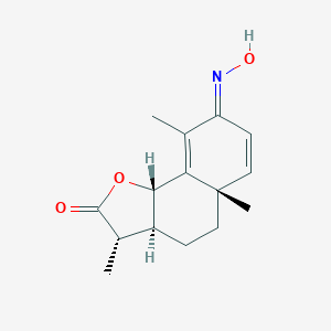 molecular formula C6H6Cl2N2 B238926 Santonine, oxime CAS No. 1618-82-2