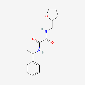 molecular formula C15H20N2O3 B2389304 N-[(oxolan-2-yl)methyl]-N'-(1-phenylethyl)ethanediamide CAS No. 371142-93-7