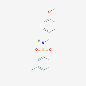 molecular formula C16H19NO3S B238933 N-(4-methoxybenzyl)-3,4-dimethylbenzenesulfonamide 