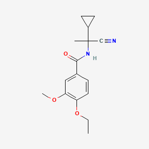 molecular formula C16H20N2O3 B2389338 N-(1-cyano-1-cyclopropylethyl)-4-ethoxy-3-methoxybenzamide CAS No. 1090732-40-3