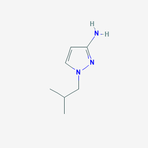 molecular formula C7H13N3 B2389364 1-Isobutyl-1H-pyrazol-3-amine CAS No. 1003012-08-5