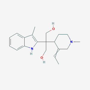 molecular formula C5H4ClFN2O B238941 2-(3-Ethylidene-1-methyl-4-piperidinyl)-2-(3-methyl-1H-indol-2-yl)-1,3-propanediol CAS No. 1850-32-4