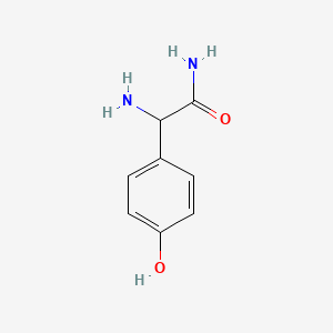 molecular formula C8H10N2O2 B2389428 2-Amino-2-(4-hydroxyphenyl)acetamide CAS No. 72151-95-2