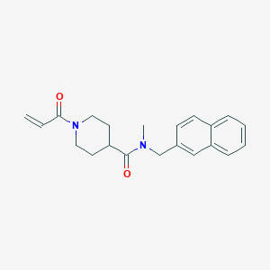 molecular formula C21H24N2O2 B2389432 N-Methyl-N-(naphthalen-2-ylmethyl)-1-prop-2-enoylpiperidine-4-carboxamide CAS No. 2411279-08-6