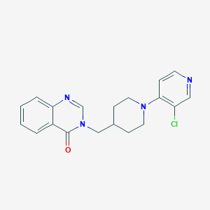 3-[[1-(3-Chloropyridin-4-yl)piperidin-4-yl]methyl]quinazolin-4-one
