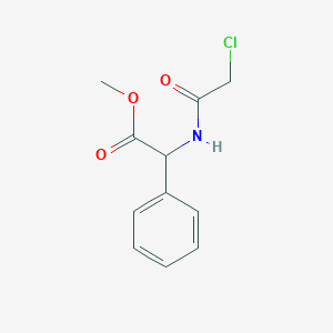 molecular formula C11H12ClNO3 B2389447 Methyl-2-[(chloroacetyl)amino]-2-phenylacetate CAS No. 100508-78-9