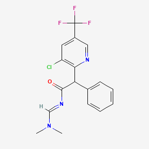2-[3-chloro-5-(trifluoromethyl)-2-pyridinyl]-N-[(dimethylamino)methylene]-2-phenylacetamide