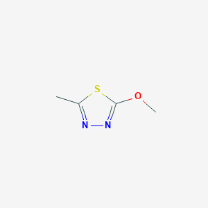 molecular formula C4H6N2OS B2389487 2-Methoxy-5-methyl-1,3,4-thiadiazole CAS No. 1925-76-4