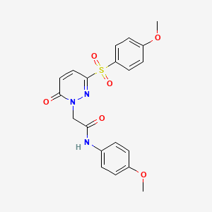 N-(4-methoxyphenyl)-2-(3-((4-methoxyphenyl)sulfonyl)-6-oxopyridazin-1(6H)-yl)acetamide