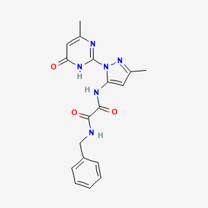 N1-benzyl-N2-(3-methyl-1-(4-methyl-6-oxo-1,6-dihydropyrimidin-2-yl)-1H-pyrazol-5-yl)oxalamide