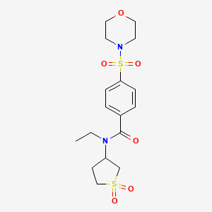 N-(1,1-dioxo-1lambda6-thiolan-3-yl)-N-ethyl-4-(morpholine-4-sulfonyl)benzamide