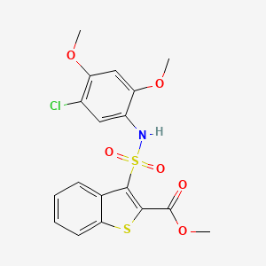 Methyl 3-[(5-chloro-2,4-dimethoxyphenyl)sulfamoyl]-1-benzothiophene-2-carboxylate