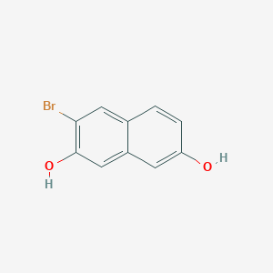 molecular formula C10H7BrO2 B2389519 3-Bromonaphthalene-2,7-diol CAS No. 102653-36-1