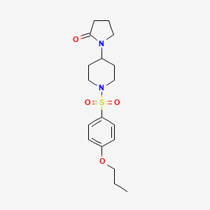 1-(1-((4-Propoxyphenyl)sulfonyl)piperidin-4-yl)pyrrolidin-2-one
