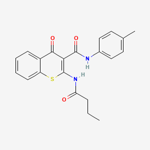 2-(butanoylamino)-N-(4-methylphenyl)-4-oxo-4H-thiochromene-3-carboxamide