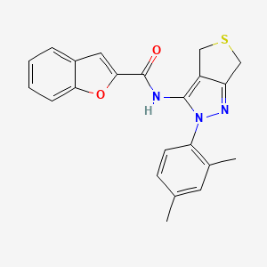 N-(2-(2,4-dimethylphenyl)-4,6-dihydro-2H-thieno[3,4-c]pyrazol-3-yl)benzofuran-2-carboxamide