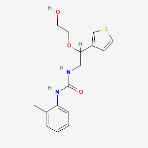 1-(2-(2-Hydroxyethoxy)-2-(thiophen-3-yl)ethyl)-3-(o-tolyl)urea