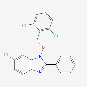 6-chloro-1-[(2,6-dichlorobenzyl)oxy]-2-phenyl-1H-1,3-benzimidazole