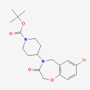 tert-butyl 4-(7-bromo-3-oxo-2,3-dihydro-1,4-benzoxazepin-4(5H)-yl)piperidine-1-carboxylate