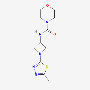 N-[1-(5-Methyl-1,3,4-thiadiazol-2-yl)azetidin-3-yl]morpholine-4-carboxamide