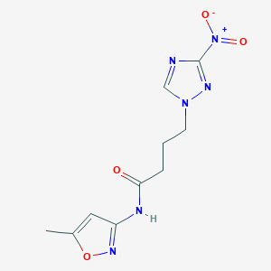 N-(5-methyl-3-isoxazolyl)-4-(3-nitro-1H-1,2,4-triazol-1-yl)butanamide