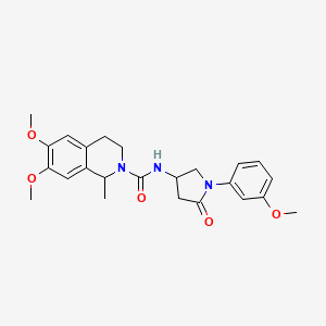 6,7-dimethoxy-N-(1-(3-methoxyphenyl)-5-oxopyrrolidin-3-yl)-1-methyl-3,4-dihydroisoquinoline-2(1H)-carboxamide