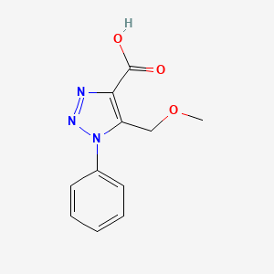 5-(Methoxymethyl)-1-phenyltriazole-4-carboxylic acid