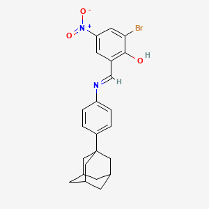 2-((E)-{[4-(1-adamantyl)phenyl]imino}methyl)-6-bromo-4-nitrophenol