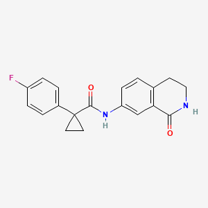 1-(4-fluorophenyl)-N-(1-oxo-1,2,3,4-tetrahydroisoquinolin-7-yl)cyclopropanecarboxamide