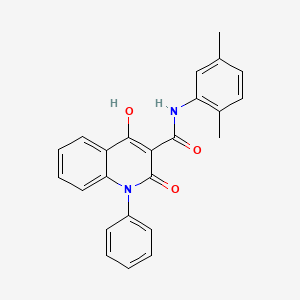 molecular formula C24H20N2O3 B2389559 N-(2,5-dimethylphenyl)-4-hydroxy-2-oxo-1-phenyl-1,2-dihydroquinoline-3-carboxamide CAS No. 1040645-13-3