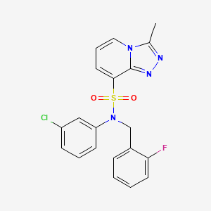 N-(3-chlorophenyl)-N-(2-fluorobenzyl)-3-methyl-[1,2,4]triazolo[4,3-a]pyridine-8-sulfonamide