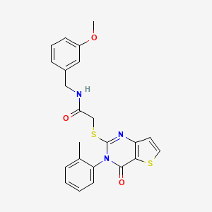 N-(3-methoxybenzyl)-2-{[3-(2-methylphenyl)-4-oxo-3,4-dihydrothieno[3,2-d]pyrimidin-2-yl]sulfanyl}acetamide