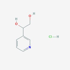 1-Pyridin-3-ylethane-1,2-diol;hydrochloride